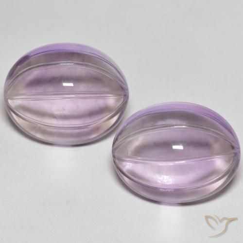10.99ctw Naturale Viola chiaro Ametista, Ovale, Trasparente