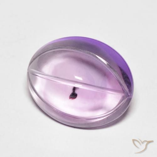 Ametista Viola chiaro naturale da 6.83 ct, Ovale, Trasparente