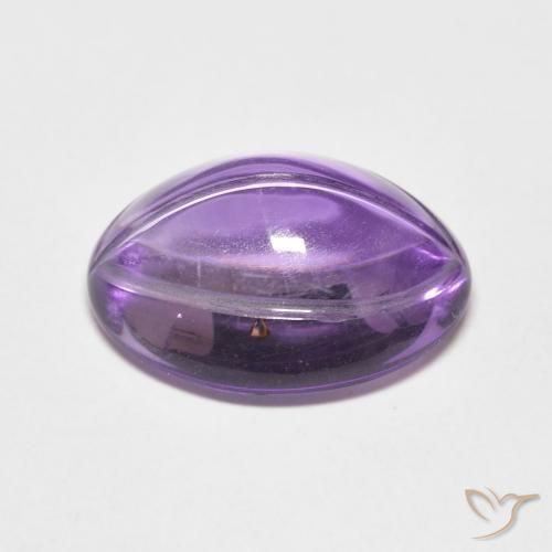Ametista Viola chiaro naturale da 6.83 ct, Ovale, Trasparente
