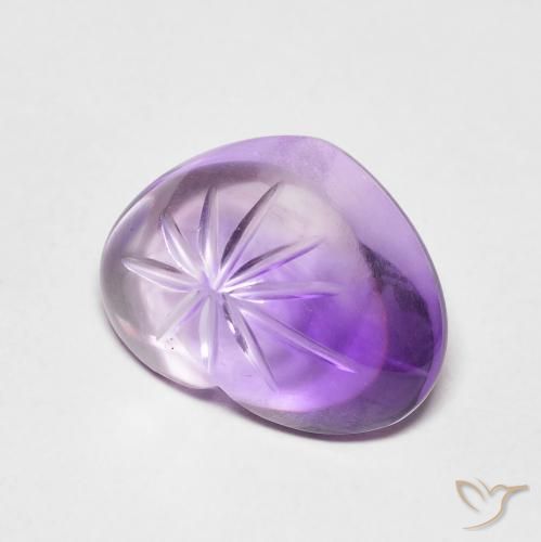 Ametista Viola medio naturale da 5.99 ct, Cuore, Trasparente