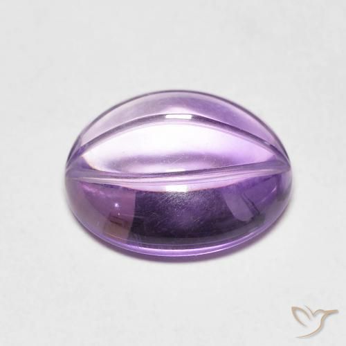 Ametista Viola tendente al rosa naturale da 5.72 ct, Ovale, Trasparente