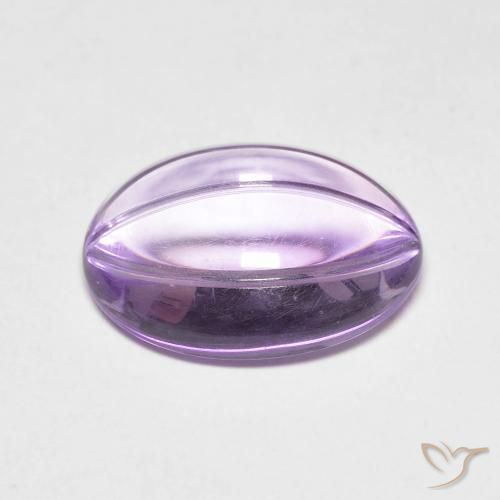 Ametista Viola Iris Rosato naturale da 6.02 ct, Ovale, Trasparente