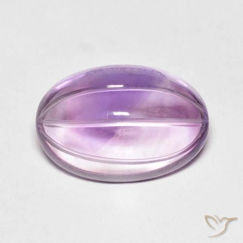 6.36ct Naturale Sangria Violetta Ametista, Ovale, Trasparente