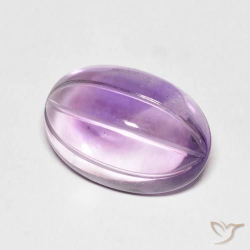 Ametista Sangria Violetta naturale da 6.36 ct, Ovale, Trasparente