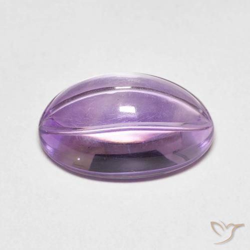 Ametista Sangria Violetta naturale da 6.36 ct, Ovale, Trasparente