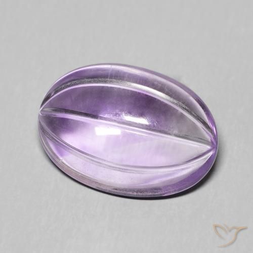 Ametista Viola medio naturale da 7.18 ct, Ovale, Trasparente