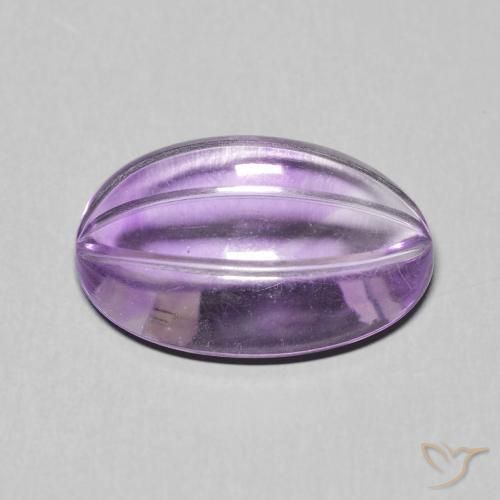 Ametista Viola medio naturale da 7.18 ct, Ovale, Trasparente