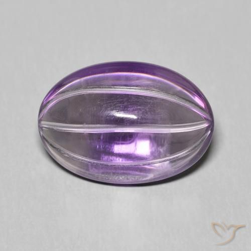6.26ct Naturale violaceo Ametista, Ovale, Trasparente