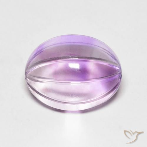Ametista Iris Violetta naturale da 5.71 ct, Ovale, Trasparente