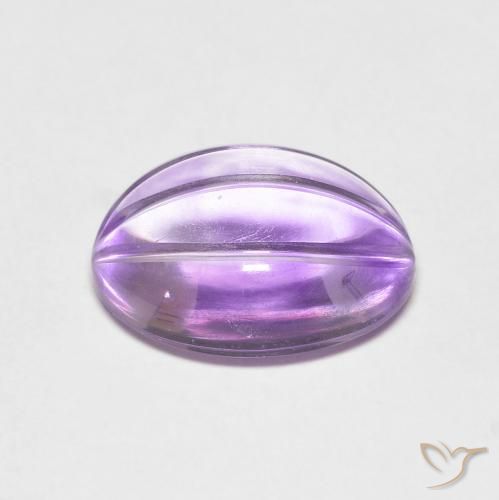 Ametista Iris Violetta naturale da 5.71 ct, Ovale, Trasparente