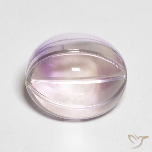 5.44ct Naturale Viola Iris Chiaro Ametista, Ovale, Trasparente