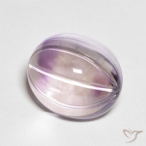 Ametista Viola Iris Chiaro naturale da 5.44 ct, Ovale, Trasparente