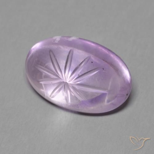 Ametista Iris Violetta naturale da 5.61 ct, Ovale, Trasparente