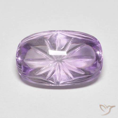 Ametista Viola medio naturale da 7.48 ct, Ovale, Trasparente