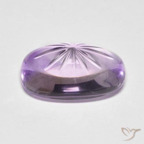 Ametista Viola medio naturale da 7.48 ct, Ovale, Trasparente