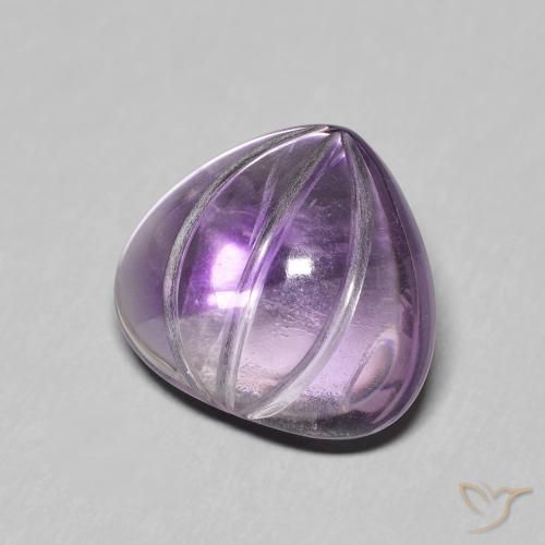 Ametista Medium Light Purplish-Violet naturale da 5.56 ct, Forma a pera, Trasparente