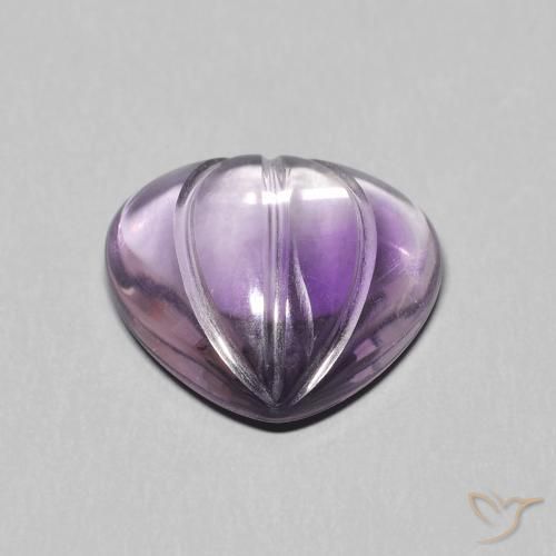 Ametista Medium Light Purplish-Violet naturale da 5.56 ct, Forma a pera, Trasparente