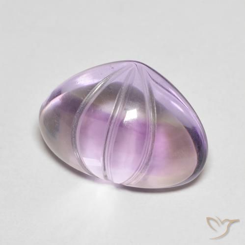 Ametista Viola medio naturale da 5.90 ct, Forma a pera, Trasparente