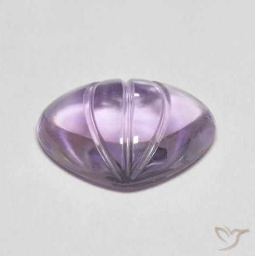 Ametista Viola medio naturale da 5.90 ct, Forma a pera, Trasparente