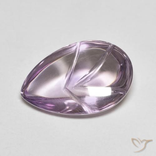 7.22ct Naturale Viola chiaro-medio Ametista, Forma a pera, Trasparente