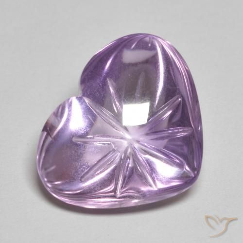 Ametista Iris Violetta naturale da 8.56 ct, Cuore, Trasparente