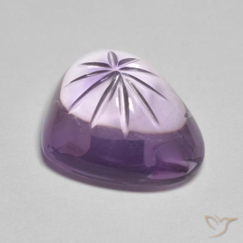 Ametista Iris Violetta naturale da 8.56 ct, Cuore, Trasparente