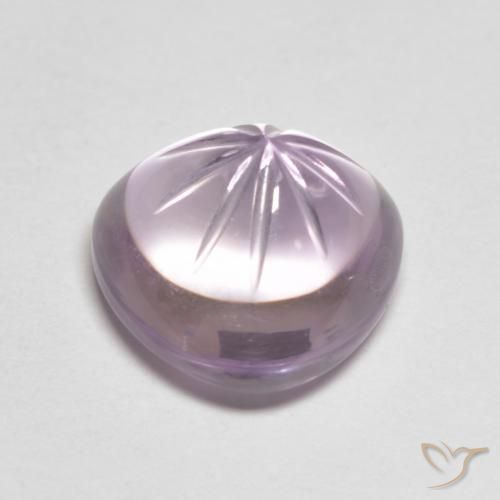 Ametista Viola medio naturale da 6.10 ct, Taglio trillion, Trasparente