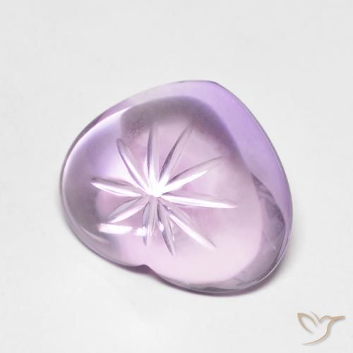 Ametista Iris Violetta naturale da 6.53 ct, Cuore, Trasparente