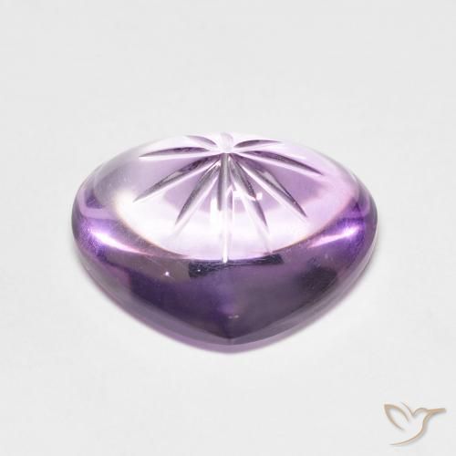 Ametista Iris Violetta naturale da 6.53 ct, Cuore, Trasparente