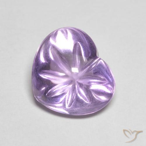 Ametista Deep Iris Violetta naturale da 4.57 ct, Cuore, Trasparente