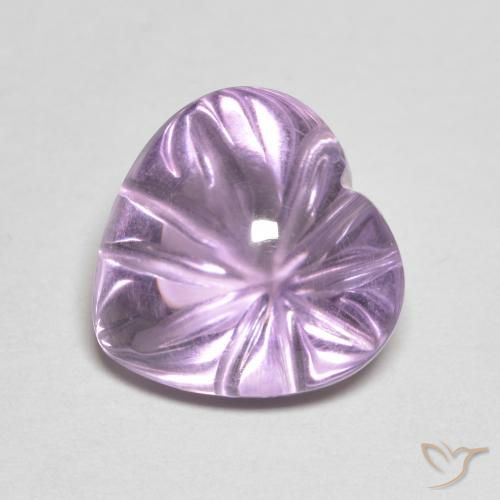Ametista Iris Violetta naturale da 5.76 ct, Cuore, Trasparente