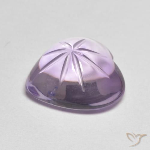 Ametista Viola medio naturale da 5.23 ct, Cuore, Trasparente