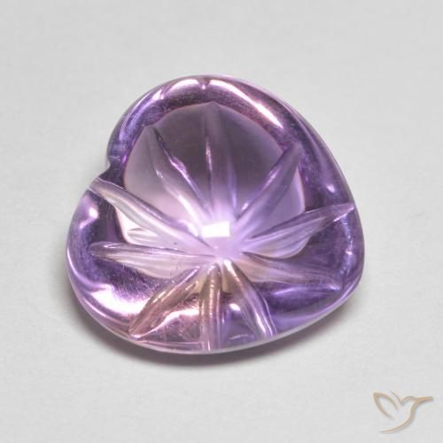 6.90ct Naturale Sangria Violetta Ametista, Cuore, Trasparente