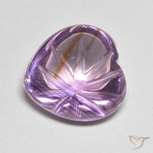 Ametista Sangria Violetta naturale da 6.90 ct, Cuore, Trasparente