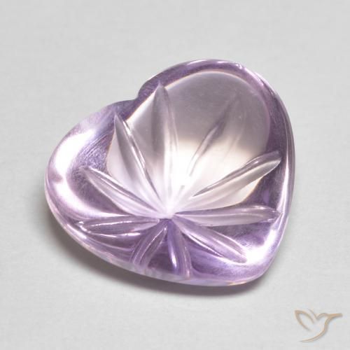 Ametista Iris Violetta naturale da 6.16 ct, Cuore, Trasparente