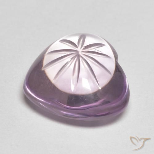 Ametista Iris Violetta naturale da 6.16 ct, Cuore, Trasparente
