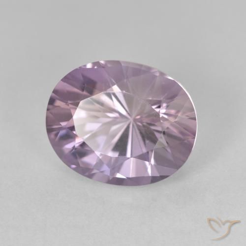 Ametista Viola chiaro naturale da 3.53 ct, Ovale, VVS