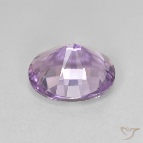Ametista Viola chiaro naturale da 3.53 ct, Ovale, VVS