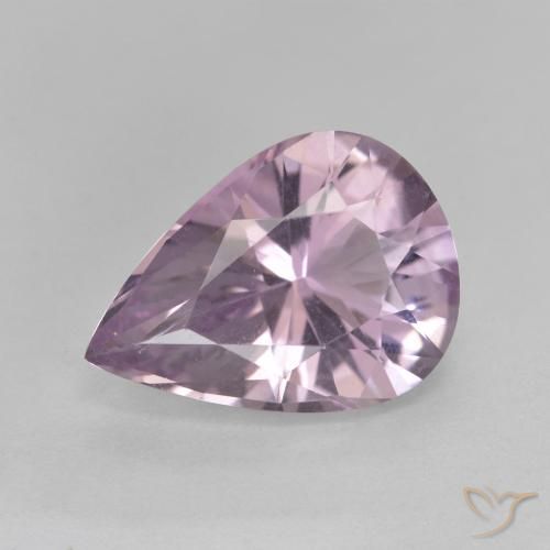 3.44ct Naturale Viola medio Ametista, Forma a pera, VVS