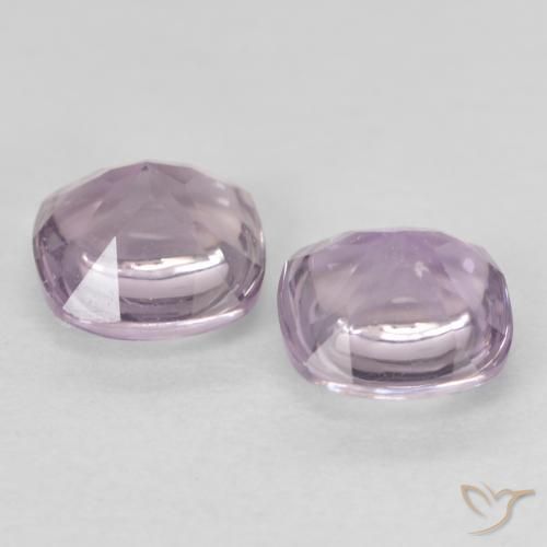 Gemme di Ametista Violetto chiaro naturale da 1.07 ct, Cuscino, Trasparente