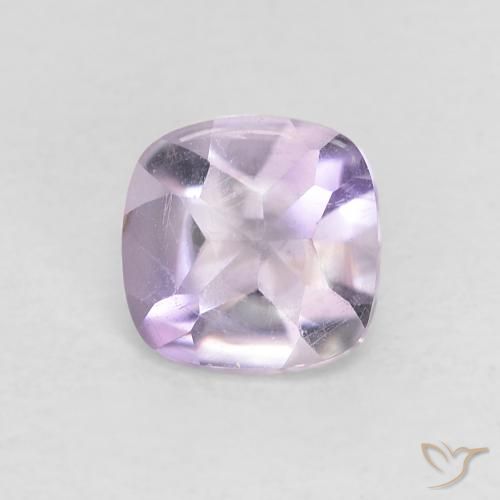 0.51ct Naturale Viola Iris Chiaro Ametista, Cuscino, Trasparente