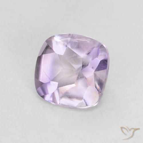 Ametista Viola Iris Chiaro naturale da 0.51 ct, Cuscino, Trasparente