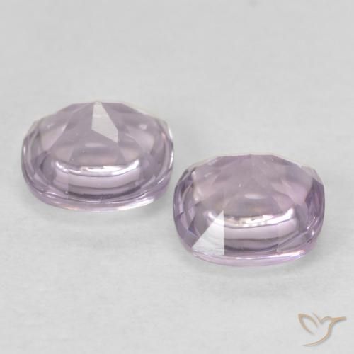 Gemme di Ametista Rosa violaceo Bianco naturale da 1.06 ct, Cuscino, Trasparente