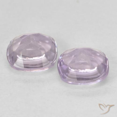Gemme di Ametista Rosa violaceo Bianco naturale da 1.08 ct, Cuscino, Trasparente