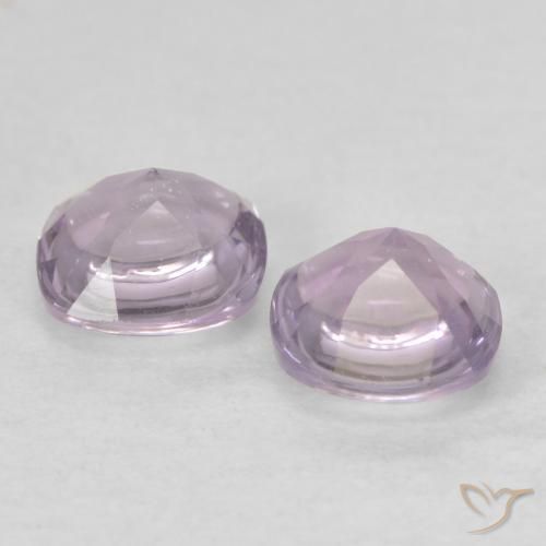 Gemme di Ametista Rosa violaceo Bianco naturale da 1.05 ct, Cuscino, Trasparente