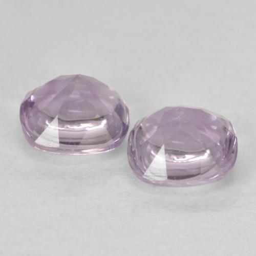 Gemme di Ametista Viola chiaro naturale da 1.08 ct, Cuscino, Trasparente