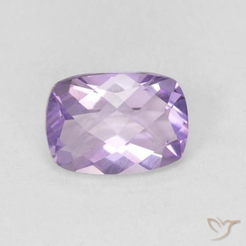 0.85ct Naturale Viola medio Ametista, Cuscino, VVS