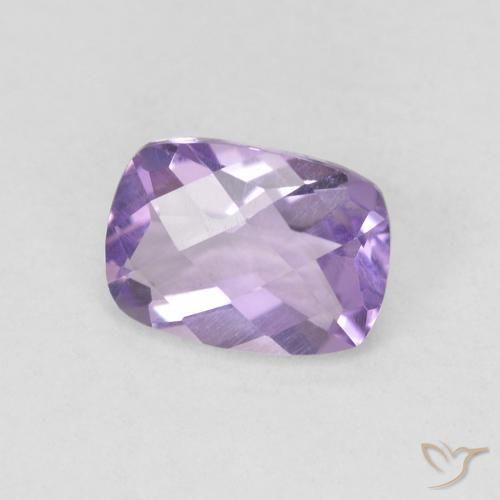 Ametista Viola medio naturale da 0.85 ct, Cuscino, VVS