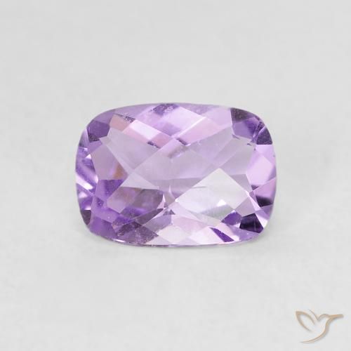 0.77ct Naturale Viola tendente al rosa Ametista, Cuscino, VVS