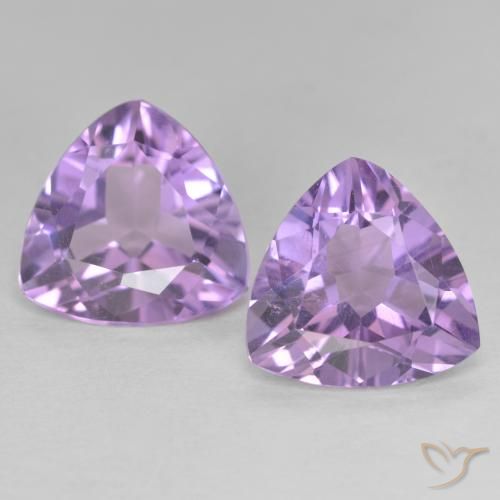 5.42ctw Naturale Viola rosa medio Ametista, Taglio trillion, VVS-VS